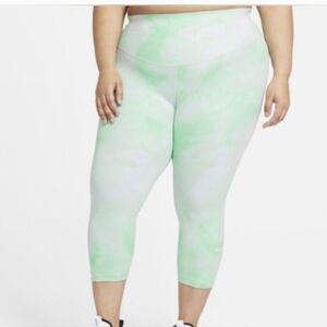 Nike Dryfit Tie Dye Cropped Athletic Leggings Size 1X
